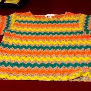 Ladies mega sleeves knitted top